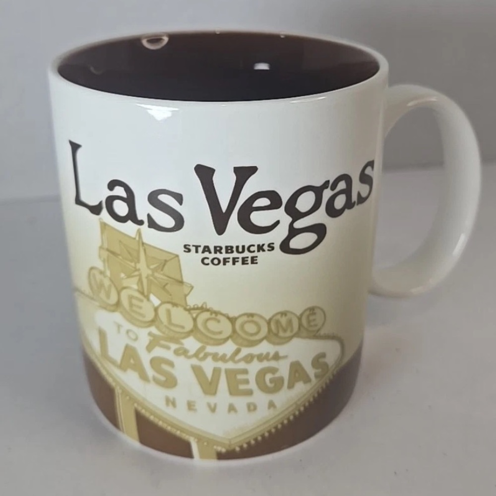 Starbucks Las Vegas Collector Series 16oz City Global Icon Coffee Mug Cup, 2012